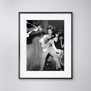 Elvis Presley, concert in Tampa, Florida, July 31,1955. Vintage - High Quality Print