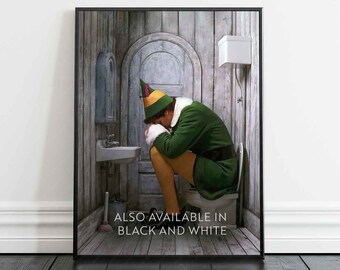 Toilet  Movie Scene Print - Movie Poster - Scene Toilet - Humor Wall - High Quality Print