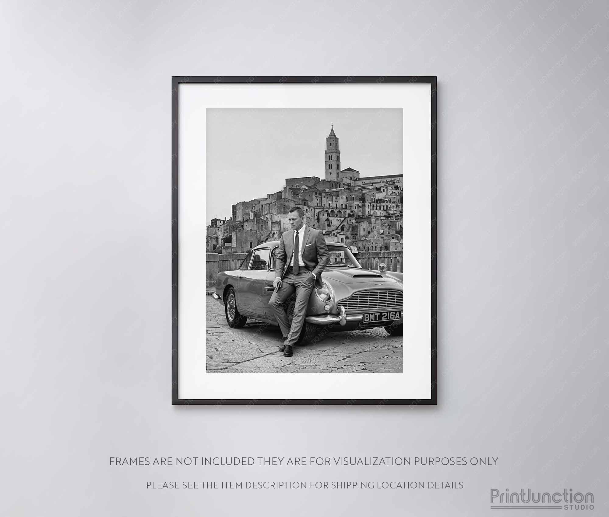 Daniel Craig Print -  James Bond 007 - Matera, Italy - 2021 - High Quality Print