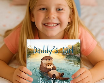 Daddys Girl Personalized Book, Fathers Day Gift from Daughter, Custom Story Book for Dad