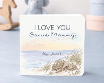Bonus Mom Gift, Personalized Book from Child, Stepmom Keepsake Gift