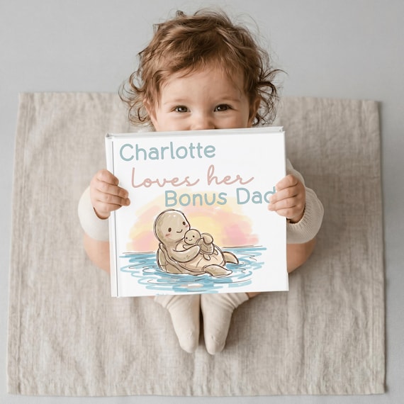 Personalized Gift for Bonus Dad, Custom Story Book, Stepfather Gift Idea