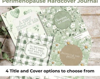 Perimenopause Journal Notebook for Women, Menopause Gift Idea, Self Growth Journal, Soft Life Aesthetic, Floral Cottagecore Journal