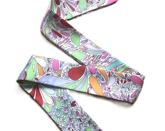 Paisley Print Satin Schal : Dünner Polyester Haarschal