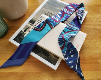 85.5cm*5cm 4 colours Boho Style Long Skinny Scarf, for neck, hair, bags, handles