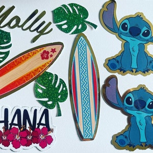 Stitch Cake Toppers Stitch Surfboard etc