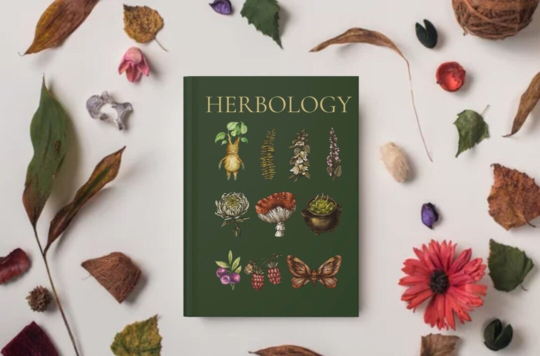 Herbology Magical Hardcover Journal Etsy