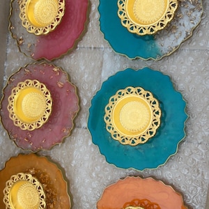 Mehndi/ wedding resin plates