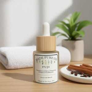 Fuji Essential Oil Blend | Cinnamon | Clove | Nutmeg | Cardamom | Ginger