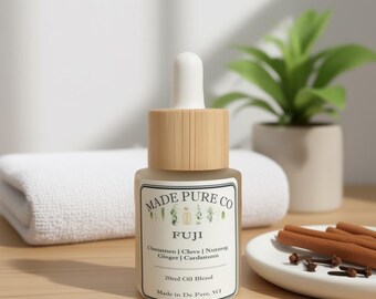 Fuji Essential Oil Blend | Cinnamon | Clove | Nutmeg | Cardamom | Ginger