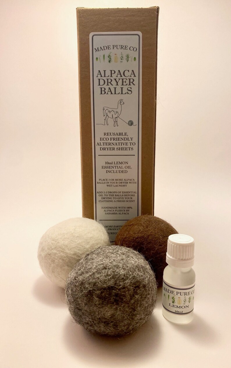 Alpaca Dryer Balls 3pk Etsy