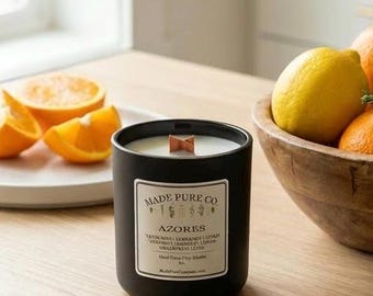 Azores Soy Candle | Tangerine | Bergamot | Tonka