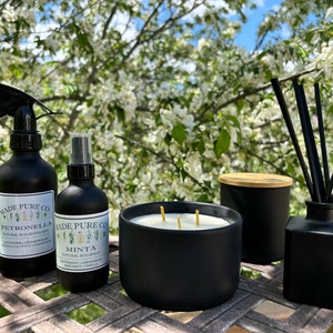 Minta Natural Bug Repellent Candle | Peppermint | Vanilla | Bergamot | Lemongrass