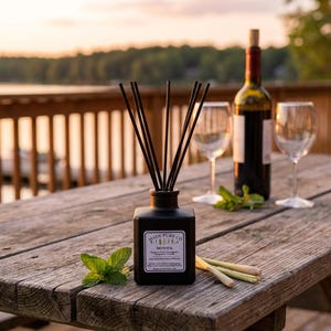 Minta Natural Bug Repellent Reed Diffuser | Peppermint | Vanilla | Bergamot | Lemongrass