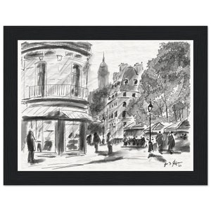 Parijse straten (6&quot; x 8&quot;) - Museumkwaliteitsafdruk