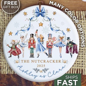 Personalized Nutcracker Christmas Ornament The Nutcracker Ballet Dancer Keepsake Nutcracker Christmas Holiday Custom Ballerina Ornament Gift