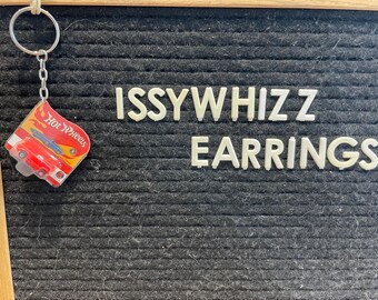 Mini Hot Wheels Red ‘Mig Rig’ Keychain