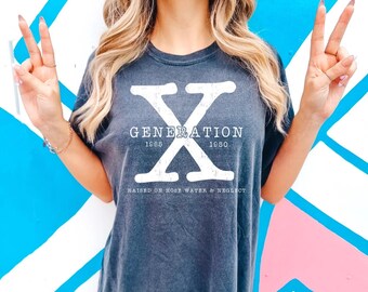 Generation X, Graphic Tee, Sarcastic, Quotes, Retro, Gen X, Comfort Colors
