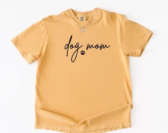 Dog Mom, Dogs, Pets, Quotes, Graphic Tee, Pet Mom, Comfort Colors, Gildan Crewneck