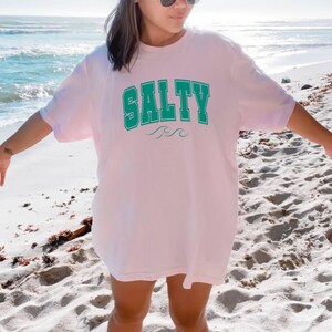Salty, Salty Shirt,  Summer Shirt, Graphic Tee, Summer Graphic Tee, Beach Shirt, Spring, Vacation Shirt, Vacation, Waves, Spring Break