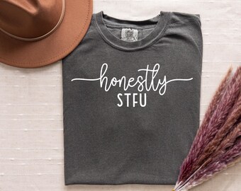 Cállate la boca, sarcástico, citas, camiseta gráfica, atrevida, camisa sarcástica, Bella Canvas, colores cómodos