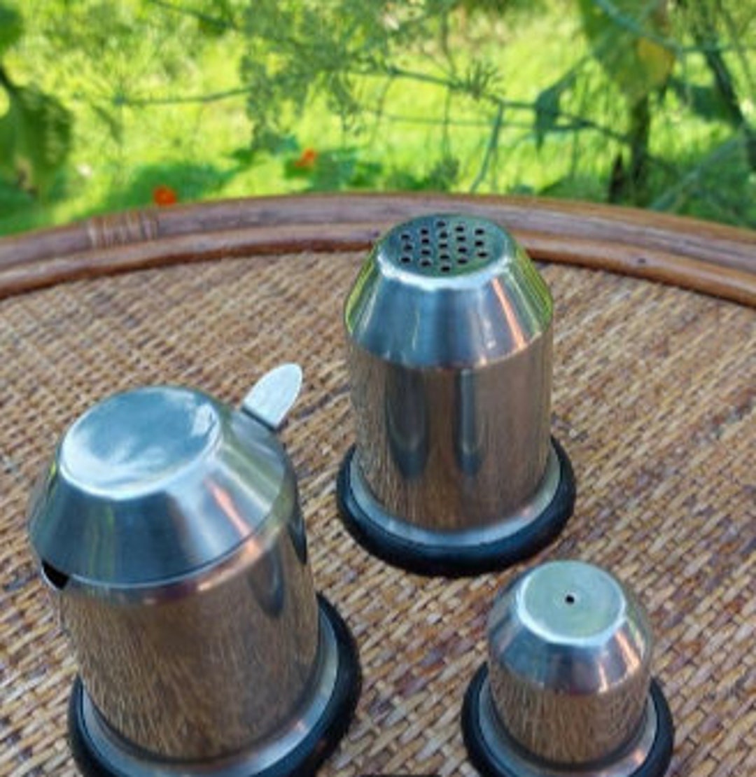 Vintage Salt Pepper and Sugar Set Menagia Baes Etsy