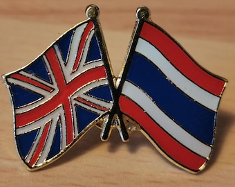 UK & Thailand Freundschaft Flagge Pin Anstecker