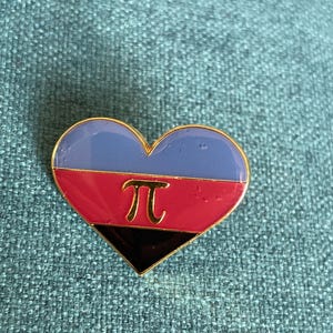 Polyamory Flag Heart Pin Badge Pride