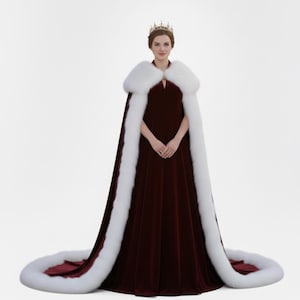 Burgundy Fur Dress - Etsy Burgundy Fur Dress - Etsy