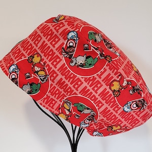 Comic Book Character Medallions Scrub Cap