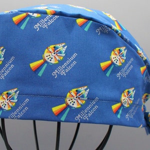 Millennium Falcon Rainbow Scrub Cap