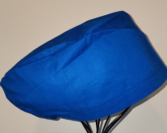 Solid Blue Scrub Cap