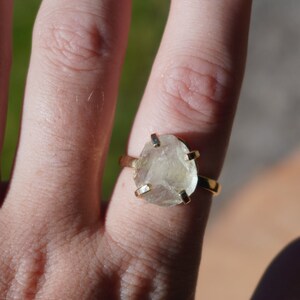 Green Fluorite Adjustable Ring