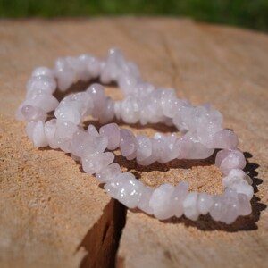 Rose Quartz Chip Bracelet