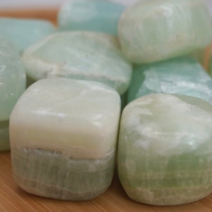 Pistachio Calcite Tumbles