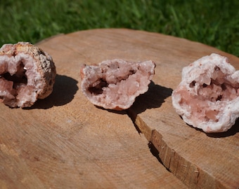 Geodas de amatista rosa