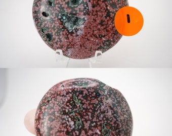 Medium Veinless Ocean Jasper Palm Stones