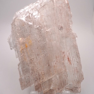 Selenite Slab with Hematite Inclusions