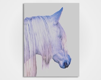 Weißes Pferd Kunst sofortiger digitaler Download druckbare Pferdefotografie