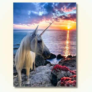 Unicorn Art Print Digital Download Fantasy Decor