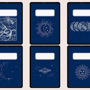 Starry Digital Notebook Covers | Instant Download PDF | Suitable for ...