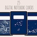 Starry Digital Notebook Covers | Instant Download PDF | Suitable for ...