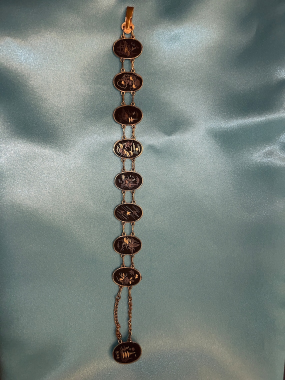 1950s damascene bracelet