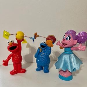 Sesame Street Spinners Set of 3 Rare