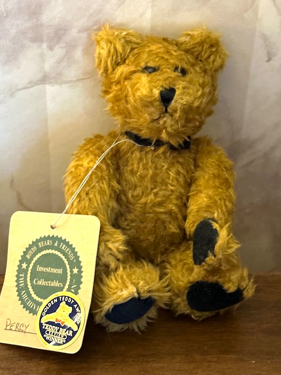 Boyd's Bears Plush Percy Bear Golden Teddy AWARD 572511 With Tag