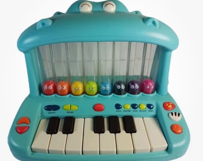 B. Toys Hippo Keyboard Pop Musical Toy with Sounds and Lights