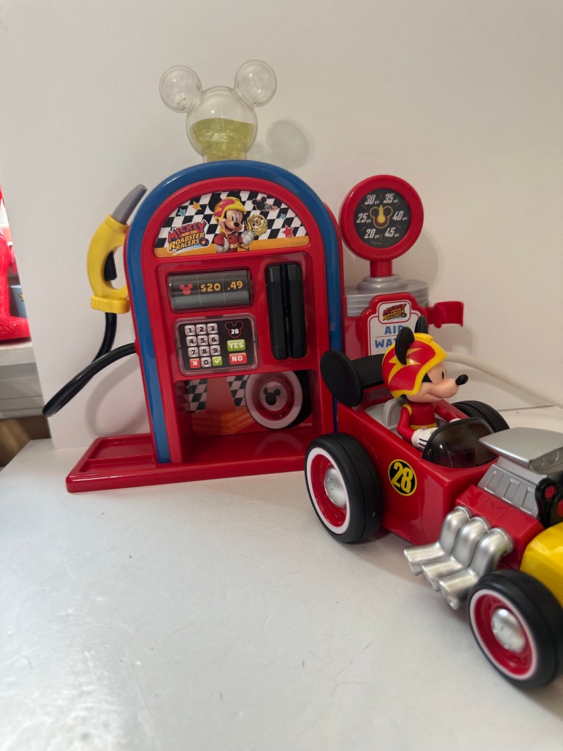 Disney Mickey and the Roadster Racers Car and Talking Gas Pump - Etsy