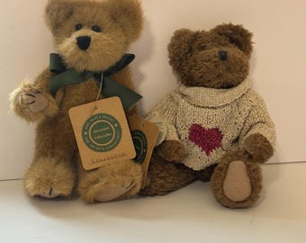 Boyd’s Bears Vintage Set includes Boyds Bear plush  "Hartley B. Mine" and “Lancaster”