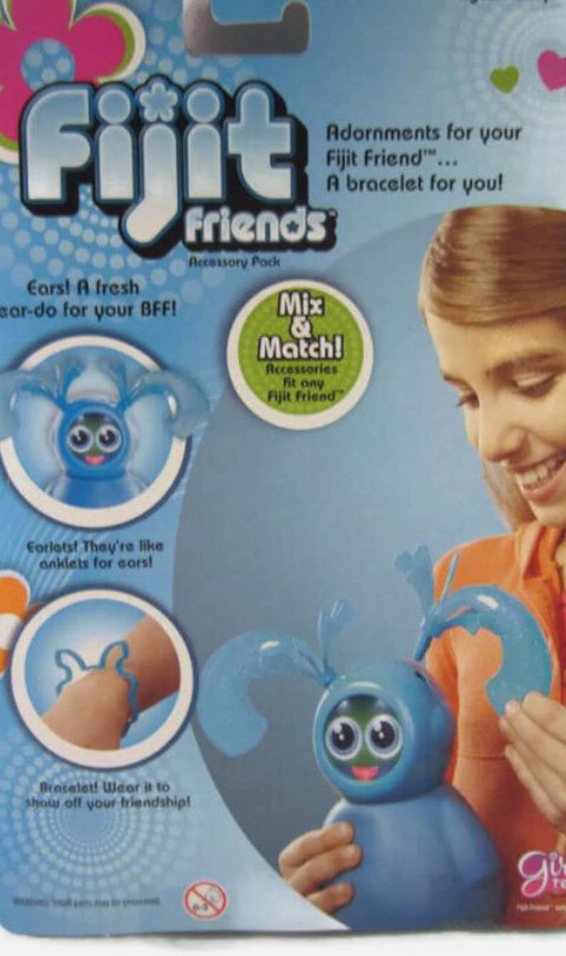 Mattel Fijit Friends Yippits Scooch Figure (blue) With Accessory Pack ...