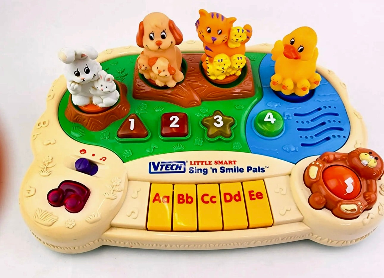 Vintage VTech Little Smart Sing n Smile Pals Piano Animal Lights Music  Works